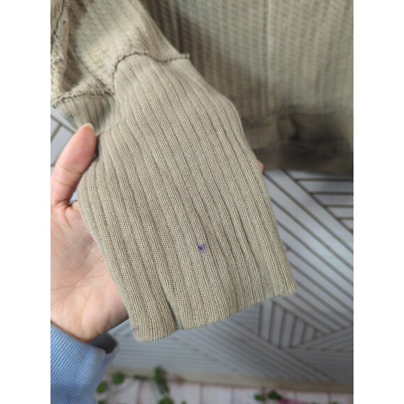 Free People We the Free Women's Magic Thermal Golden Olive Size Large - Picture 5 of 8